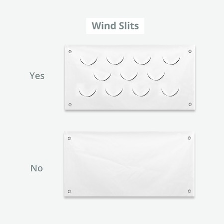 Wind Slit Pattern 2 Sided Outdoor Banners | Banners | Gosselin Graphics