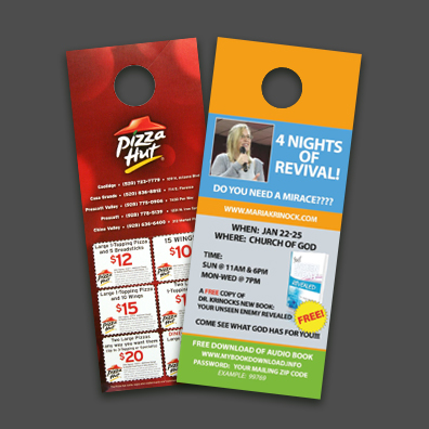 Door Hangers with Matte Finish Door Hangers