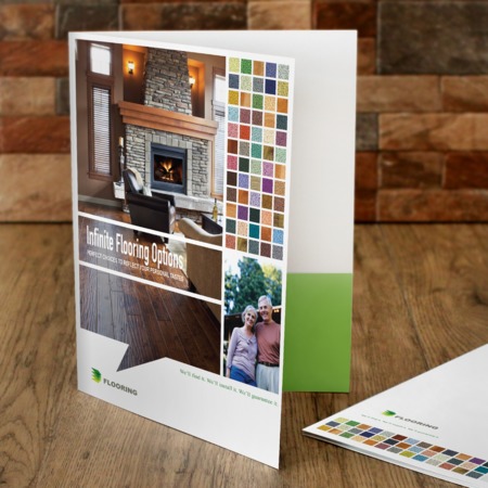 Folders with UV Finish Shiny pocket folder
