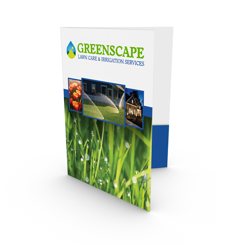 Folders with Gloss Finish 2 pocket presentation folder