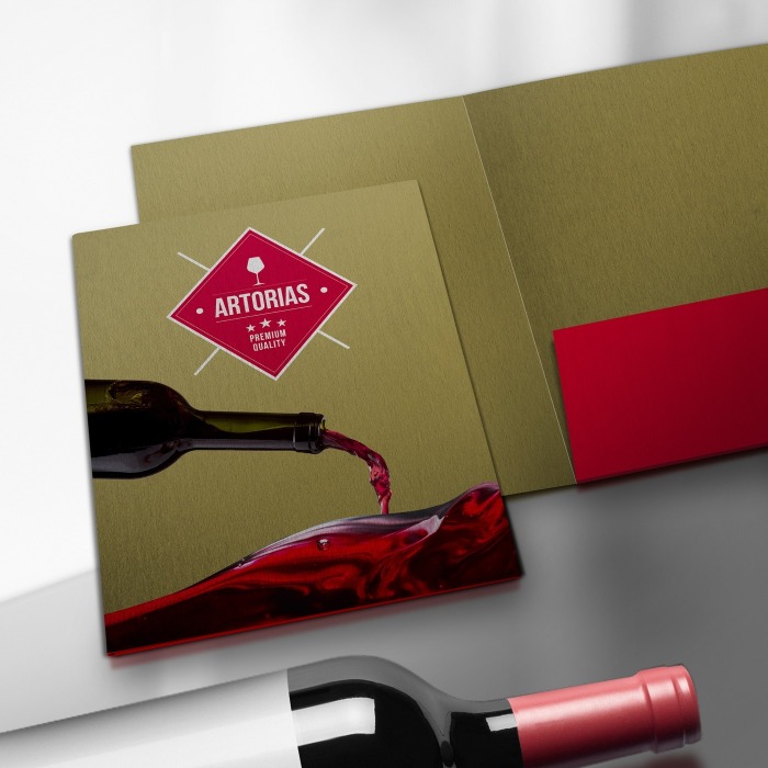 Folders with No Coating 2 pocket folder