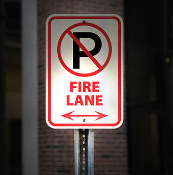 Reflective Aluminum Signs parking lot sign