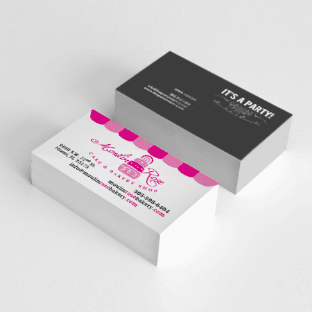 business cards with fancy coating