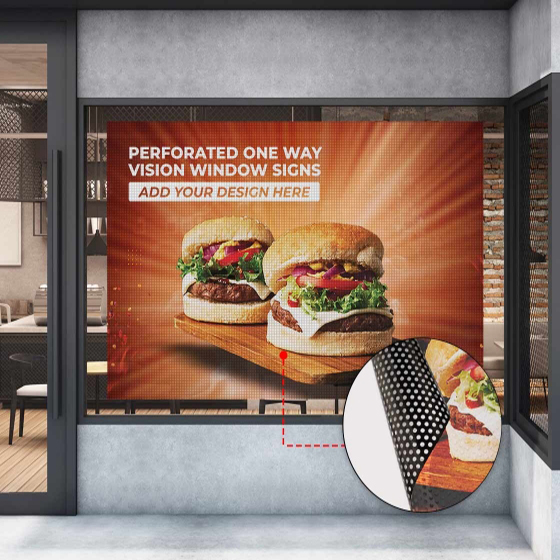 Perforated Window Decals window perf