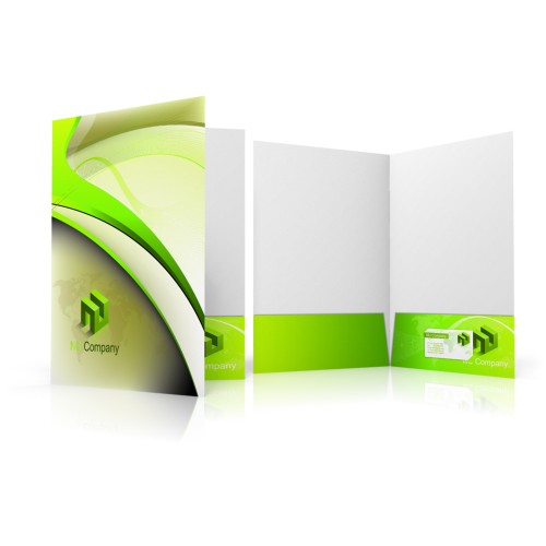 Folders with Soft Touch Finish Pocket folder with soft touch coating