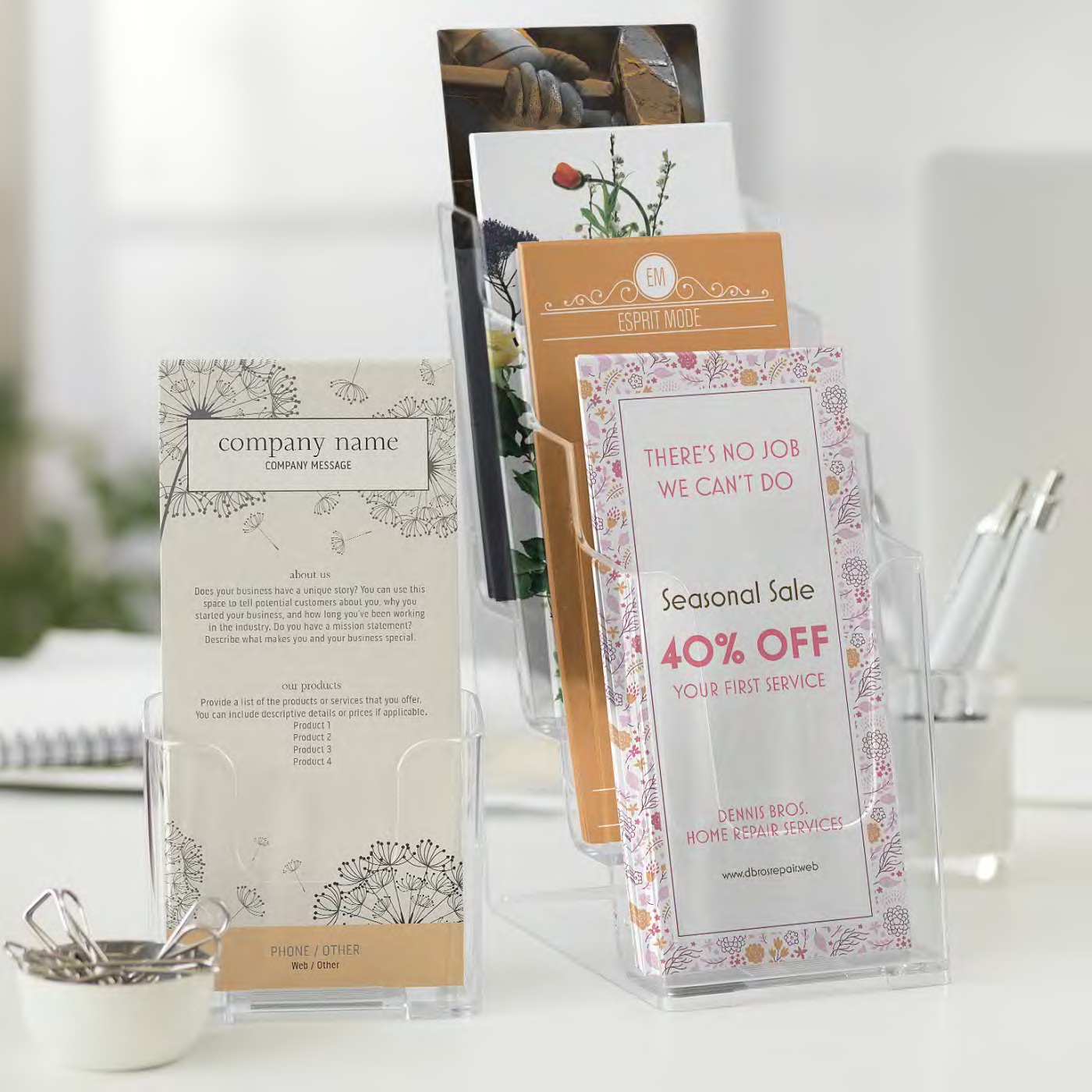 Rack Cards with Soft Touch Finish Rack cards with soft touch finish