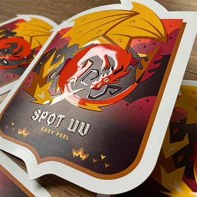 Spot UV Stickers spot uv sticker