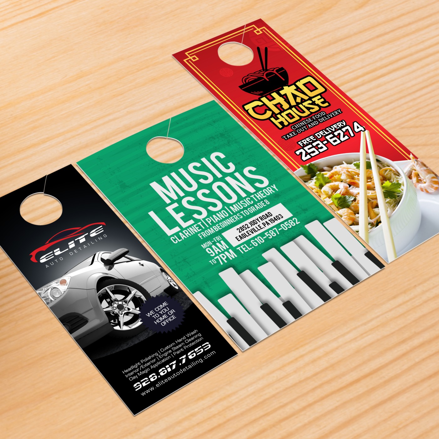 Door Hangers Uncoated Card Stock